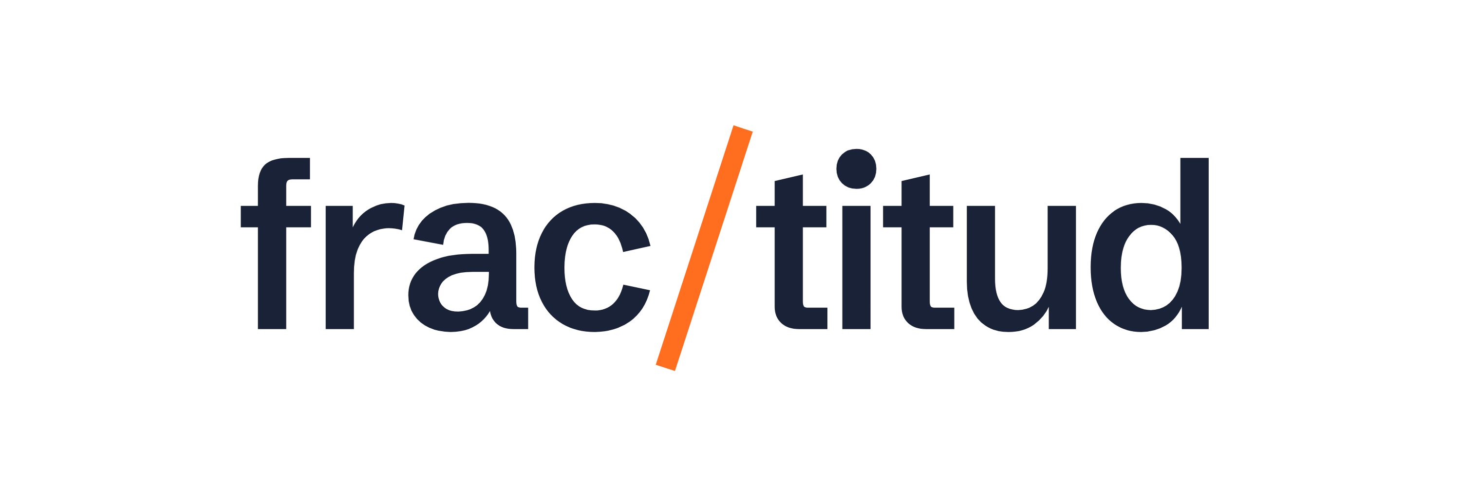Logo horizontal de Fractitud, versión claro para fondos claros